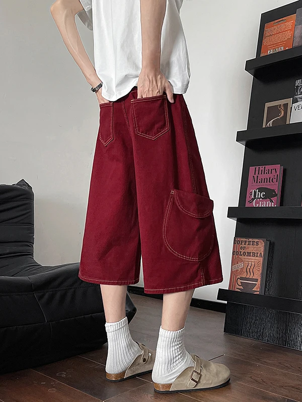 Американские ретро-шорты в стиле де-конструкшен для мужчин, рабочие, из красного денима, длина до колена, летний дизайн, с прозрачными швами...
Американские ретро-шорты в стиле де-конструкшен для мужчин, рабочие, из красного денима, длина до колена, летний дизайн, с прозрачными швами...