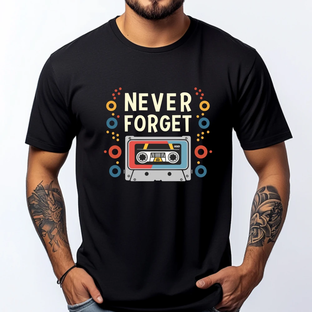 Never Forget Cassette Tape Cassette Tape Graphic T Shirts Men Oversized Luxury T-Shirt Tee Shirt Japan Style
Never Forget Cassette Tape Cassette Tape Graphic T Shirts Men Oversized Luxury T-Shirt Tee Shirt Japan Style
