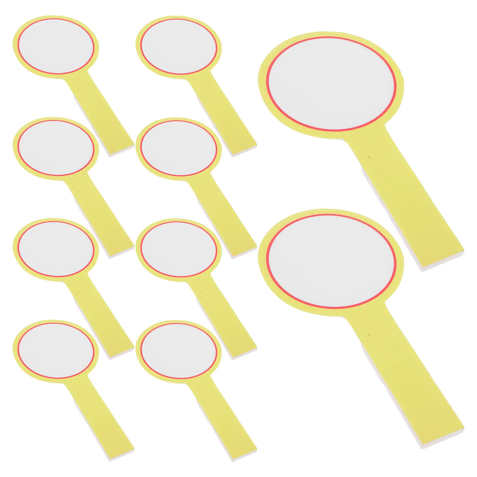 10Pcs Dry Erase Answer Paddles Handheld Whiteboard Paddles Portable Lightweight Classroom Voting Boards for Students Teachers
10Pcs Dry Erase Answer Paddles Handheld Whiteboard Paddles Portable Lightweight Classroom Voting Boards for Students Teachers