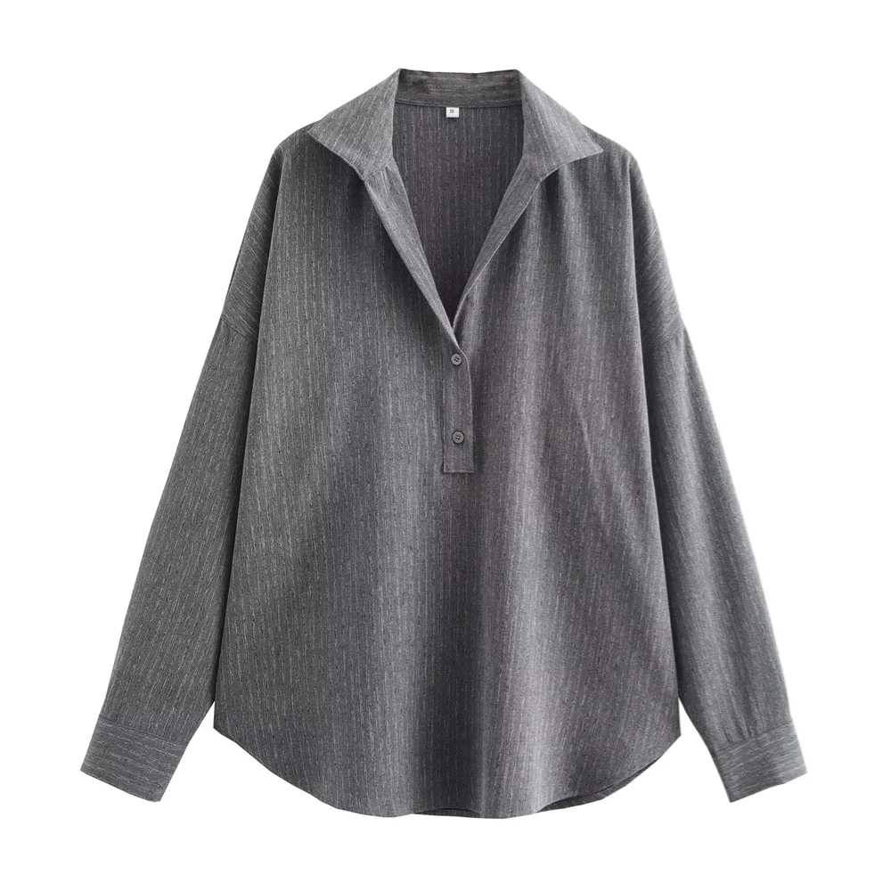 PB&ZA2024 Autumn New Women's Fashion Style Loose and Casual Versatile Long Sleeve Striped Polo Shirt with Collar
PB&ZA2024 Autumn New Women's Fashion Style Loose and Casual Versatile Long Sleeve Striped Polo Shirt with Collar