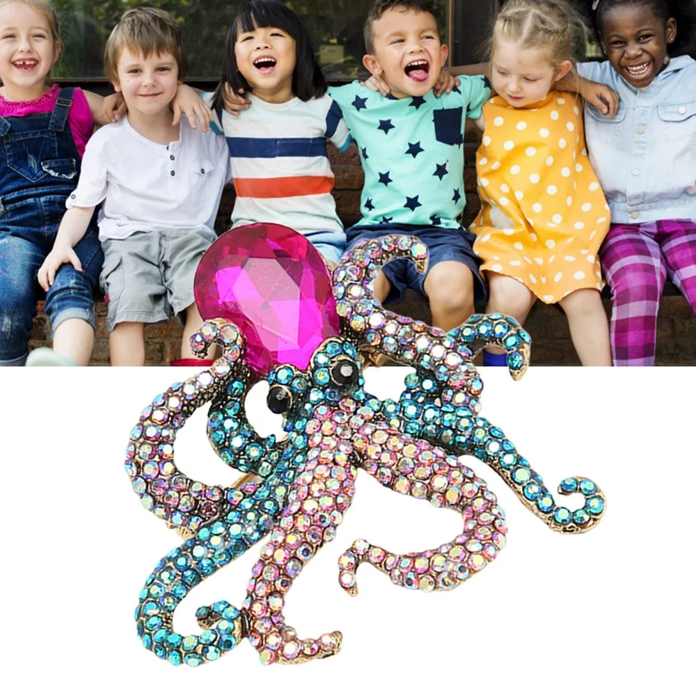 Purple Head Octopus Pin Brooch Metal Alloy 4.4 * 4.5cm Sea Life Brooch Rhinestone Pins Animal Jewelry Brooch Women Lady
Purple Head Octopus Pin Brooch Metal Alloy 4.4 * 4.5cm Sea Life Brooch Rhinestone Pins Animal Jewelry Brooch Women Lady