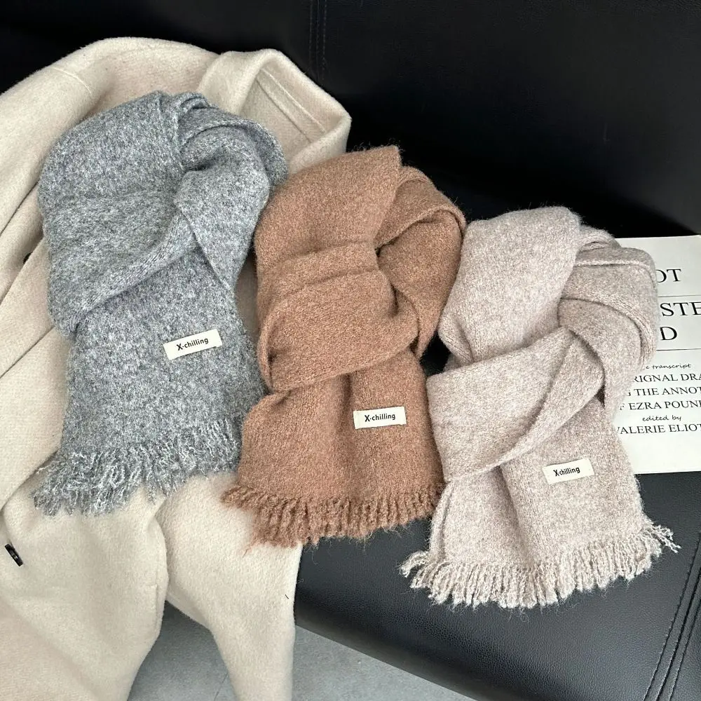 Универсальный вязаный шарф с кисточками, однотонный теплый шарф с крестом, шейный платок, осень и зима
Универсальный вязаный шарф с кисточками, однотонный теплый шарф с крестом, шейный платок, осень и зима