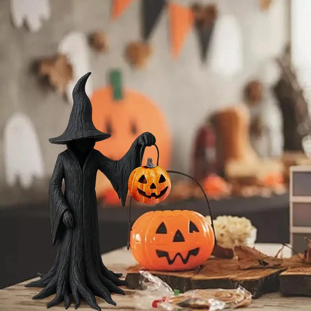 Witch Statue for Halloween Enchanting Witch Figurine with Pumpkin Resin Tabletop Ornament for Decor O2A0
Witch Statue for Halloween Enchanting Witch Figurine with Pumpkin Resin Tabletop Ornament for Decor O2A0
