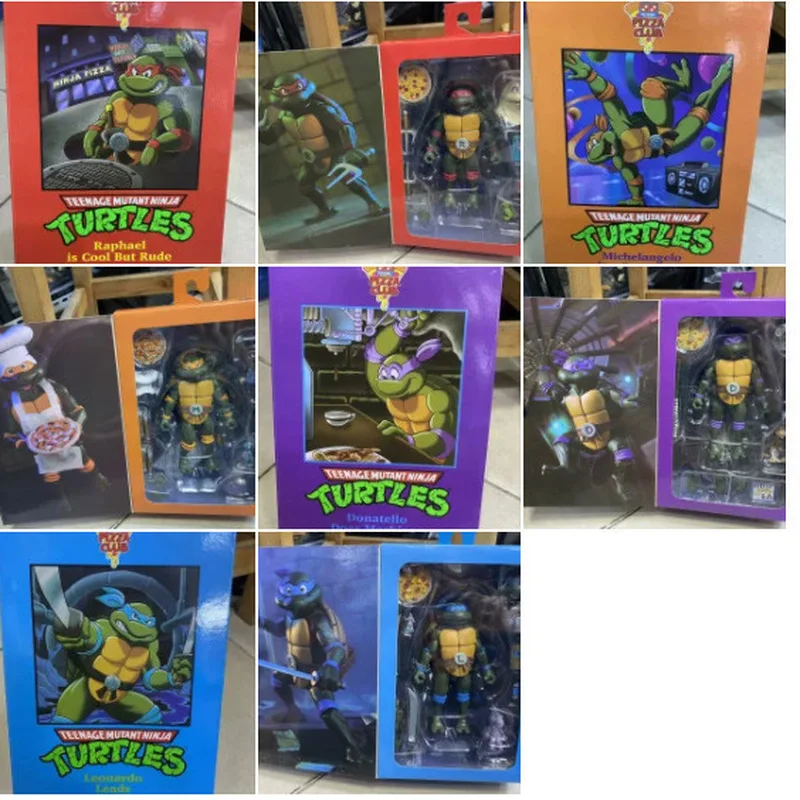 Коллекционная фигурка Neca Teenage Mutant Ninja Turtles: Микеланджело, 7 дюймов, артикулированная, версия из мультфильма, повар-пиццер, модель-игрушка
Коллекционная фигурка Neca Teenage Mutant Ninja Turtles: Микеланджело, 7 дюймов, артикулированная, версия из мультфильма, повар-пиццер, модель-игрушка