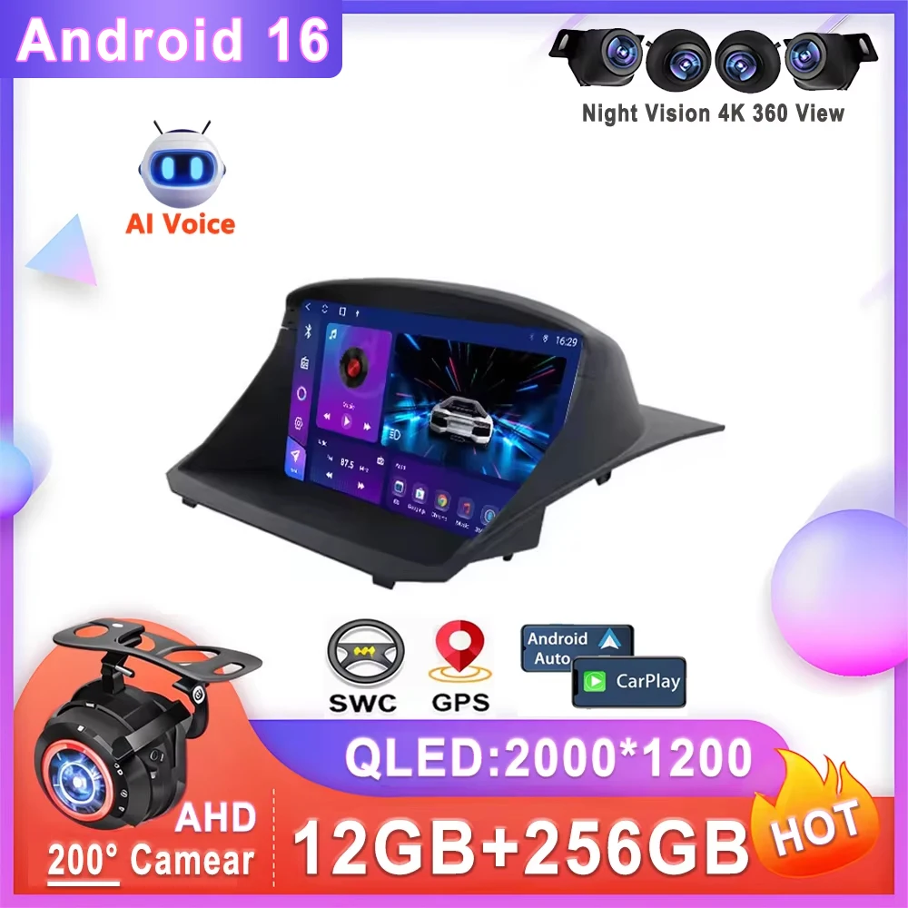 Android 16 Carplay For Ford Fiesta MK7 2009 2010 2011 - 2016 2017 Video Auto BT Multimedia Player 5G Wifi GPS Navigation GPS RSD
Android 16 Carplay For Ford Fiesta MK7 2009 2010 2011 - 2016 2017 Video Auto BT Multimedia Player 5G Wifi GPS Navigation GPS RSD