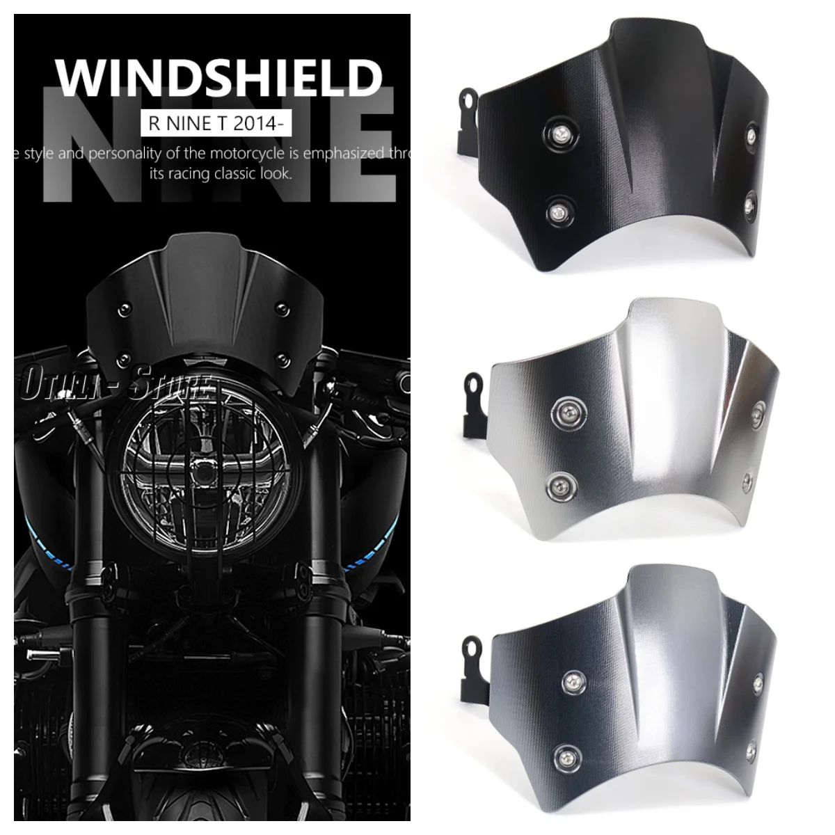 Motorcycle CNC Aluminium Wind Deflector Front Fairing Windshield Mounting Kit For BMW R NINE T RNINET RnineT R NineT 2014-2023
Motorcycle CNC Aluminium Wind Deflector Front Fairing Windshield Mounting Kit For BMW R NINE T RNINET RnineT R NineT 2014-2023