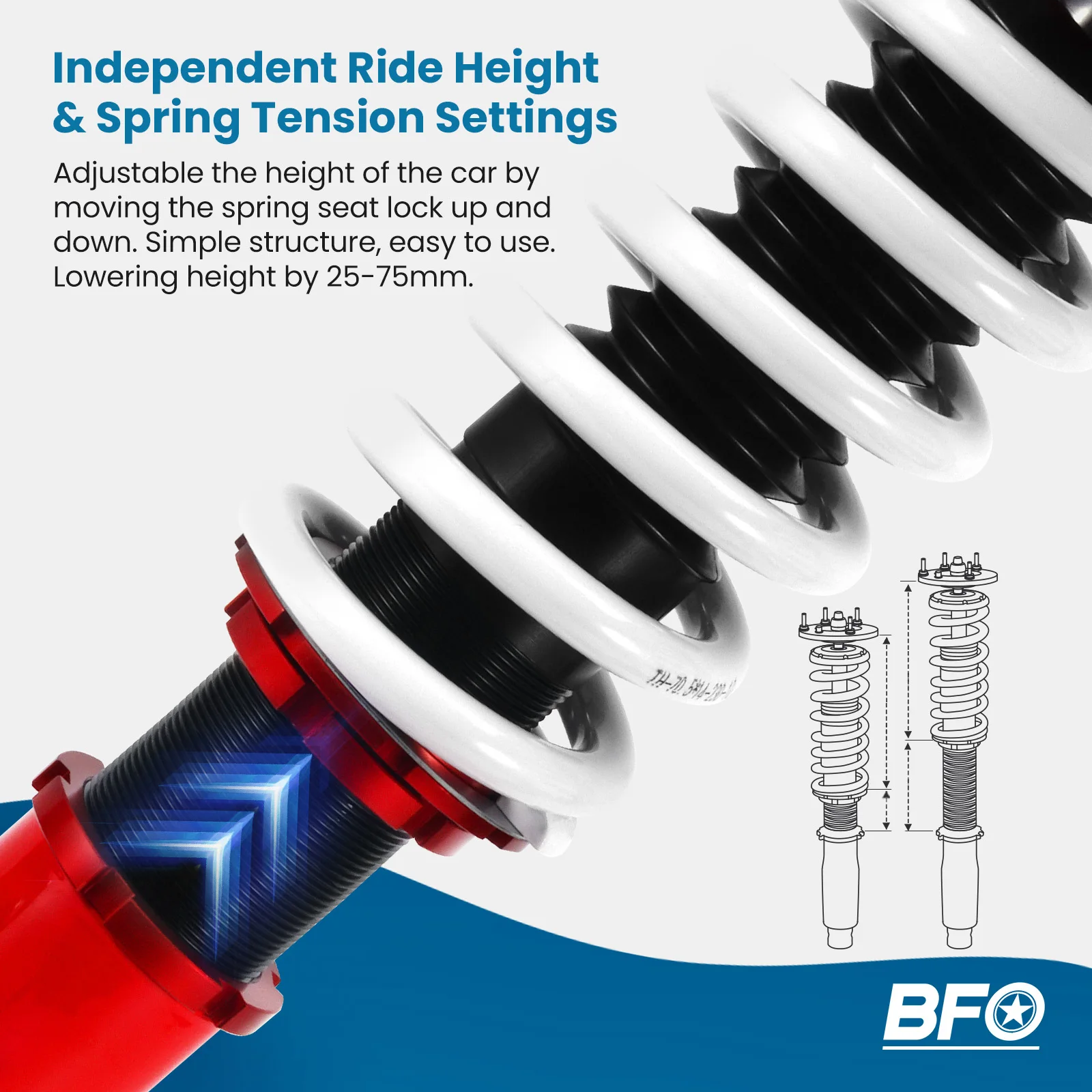 Coilover Suspension 24 Level Damper Strut For Subaru Forester 2009-2013
Coilover Suspension 24 Level Damper Strut For Subaru Forester 2009-2013