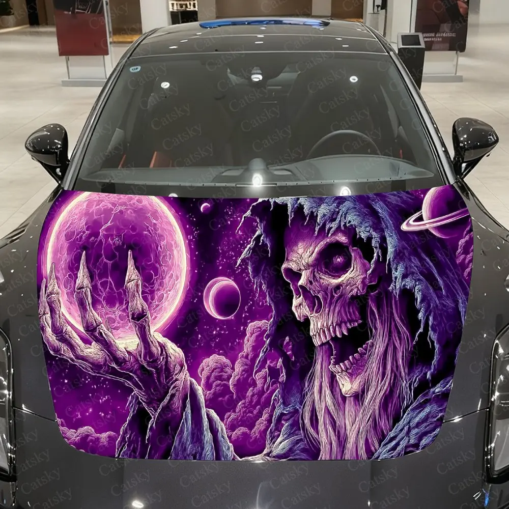Hooded Skeleton & Skull Shadow Under Purple Lightning-Wrapped Moon Car Vinyl Wrap, PVC Material Waterproof Car Hood Sticker, Sel
Hooded Skeleton & Skull Shadow Under Purple Lightning-Wrapped Moon Car Vinyl Wrap, PVC Material Waterproof Car Hood Sticker, Sel