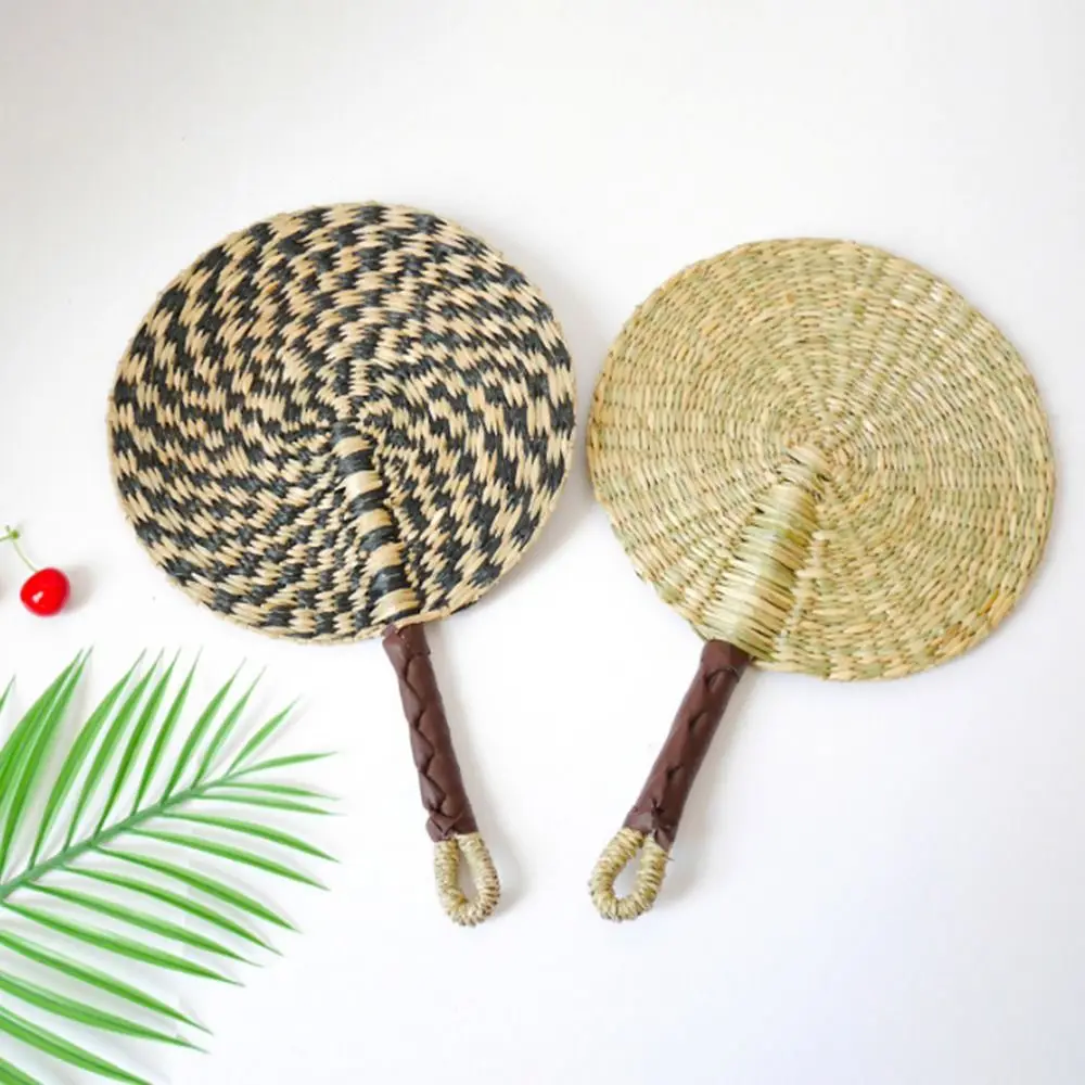 Creative Colorful Striped Patterns Seagrass Woven Fan Vintage Bohemian Cattail Fan Natural Portable Hand Braided Fan Beach
Creative Colorful Striped Patterns Seagrass Woven Fan Vintage Bohemian Cattail Fan Natural Portable Hand Braided Fan Beach