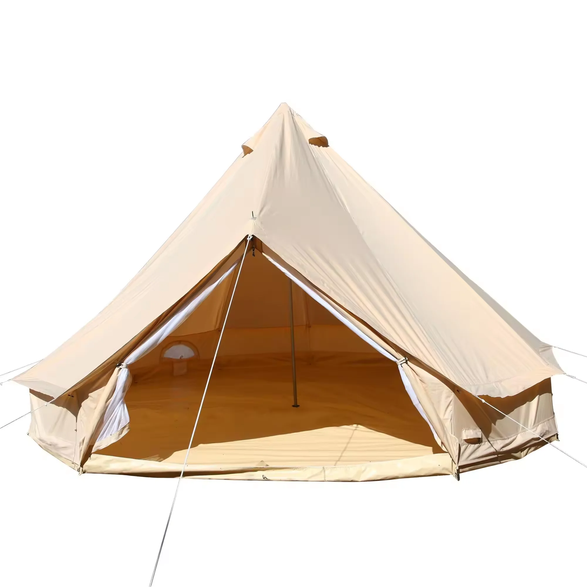 Manufacturer Customized Bell Tent Hot Sale 3M-6M Inflatable Cotton Canvas for Outdoor Glamping
Manufacturer Customized Bell Tent Hot Sale 3M-6M Inflatable Cotton Canvas for Outdoor Glamping