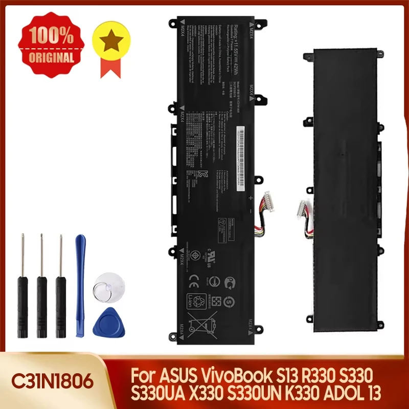 New Replacement Battery C31N1806 For ASUS VivoBook S13 S330F S330UA S330FN S330FA X330FA X330FL X330UA K330 ADOL K330FA X330FA
New Replacement Battery C31N1806 For ASUS VivoBook S13 S330F S330UA S330FN S330FA X330FA X330FL X330UA K330 ADOL K330FA X330FA