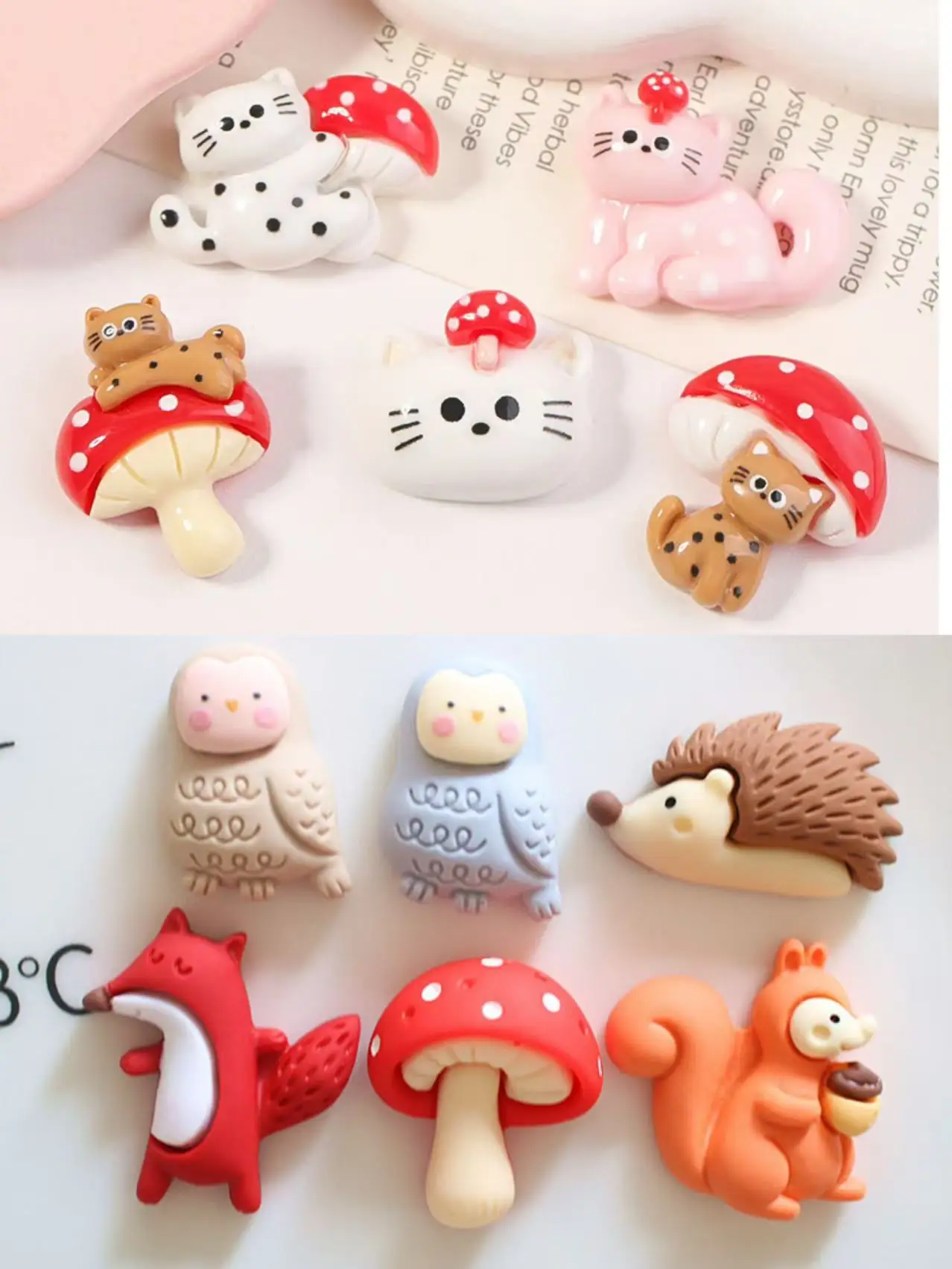 100pcs Wholesale Kawaii Cartoon Animal Resin Flatback Cabochon DIY Accessories for Craft for Hairpin Keychain Earring Scrapbook
100pcs Wholesale Kawaii Cartoon Animal Resin Flatback Cabochon DIY Accessories for Craft for Hairpin Keychain Earring Scrapbook