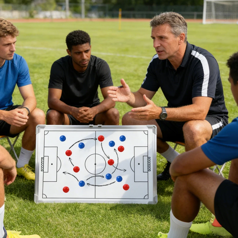 60x40cm Aluminum Football Tactical Board, White Erasable Coach Strategy Analysis Board for Match Training Referee Equipment
60x40cm Aluminum Football Tactical Board, White Erasable Coach Strategy Analysis Board for Match Training Referee Equipment