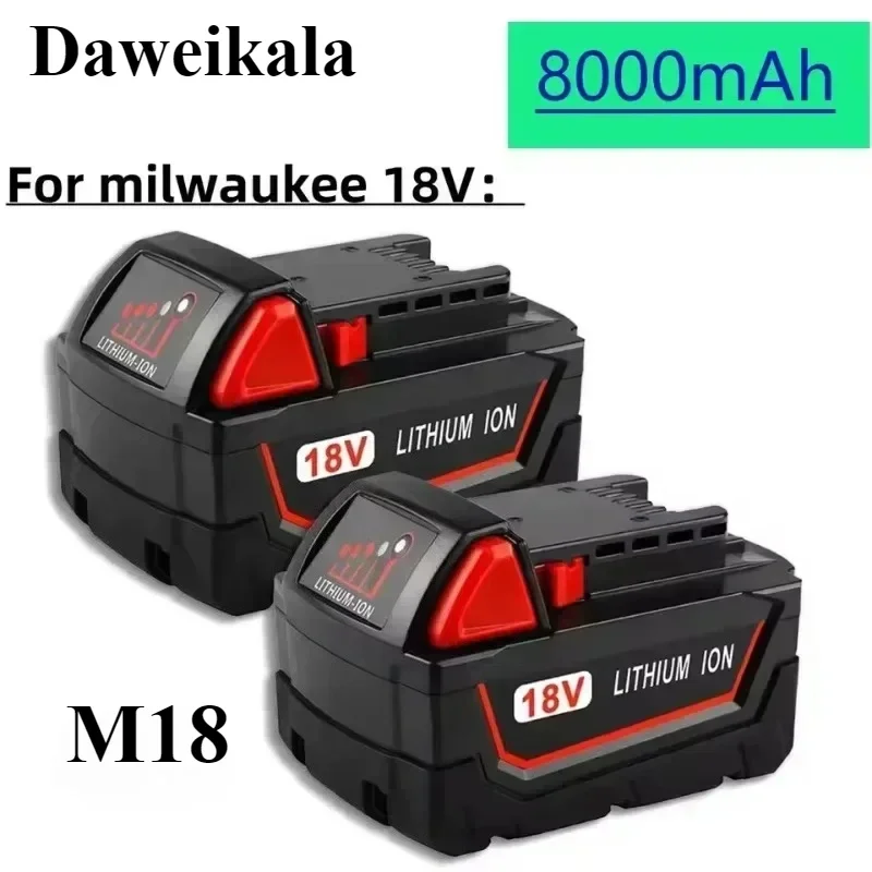 Original For Milwaukee M18 Power Tool Battery, Charger, BR, XC, 18V, 12000mAh M18B5, 48-11-1860, Built-in 21700 Battery
Original For Milwaukee M18 Power Tool Battery, Charger, BR, XC, 18V, 12000mAh M18B5, 48-11-1860, Built-in 21700 Battery