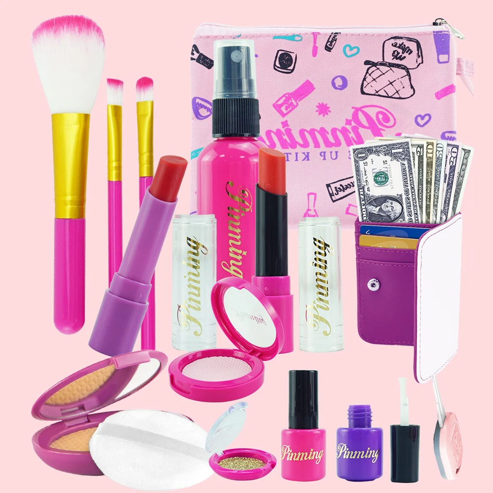 Children Simulation Makeup Set Pretend Play Toy Educational Toys Comb Lipstick Nail Polish Cosmetic Bag Birthday Gift For Girl
Children Simulation Makeup Set Pretend Play Toy Educational Toys Comb Lipstick Nail Polish Cosmetic Bag Birthday Gift For Girl