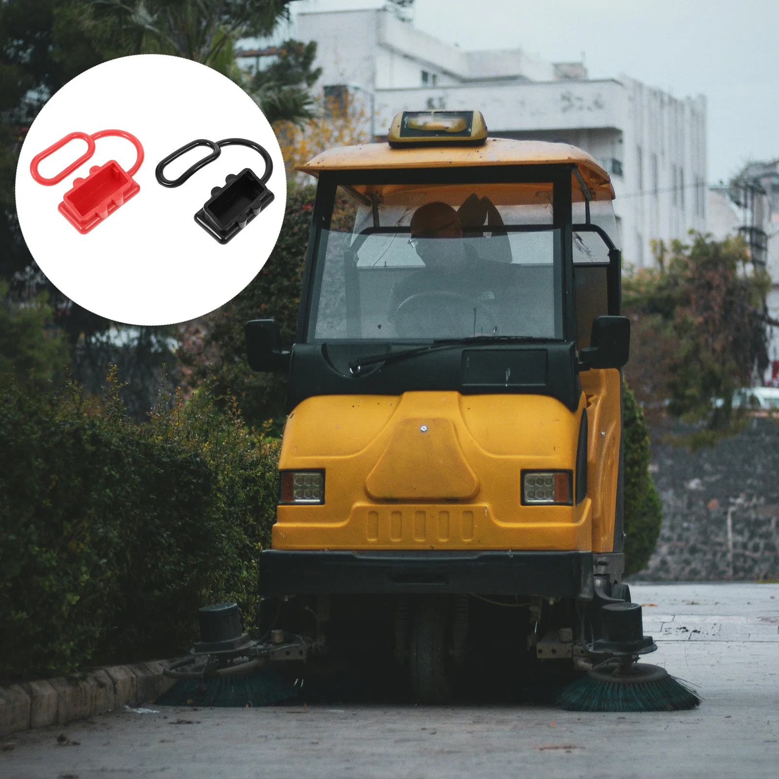 2pcs DC Cover Cap Quick Connector Protective Cap for Forklift Charging Port Covers Dustproof Seal Easy 
2pcs DC Cover Cap Quick Connector Protective Cap for Forklift Charging Port Covers Dustproof Seal Easy