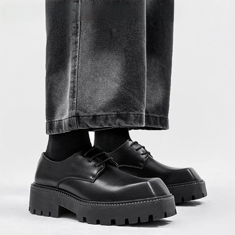 New Men's Casual Leather Shoes Thick Bottom Heightening Versatile Wedding Shoes Korean Style Mestercock Brand Leather Upgraded
New Men's Casual Leather Shoes Thick Bottom Heightening Versatile Wedding Shoes Korean Style Mestercock Brand Leather Upgraded
