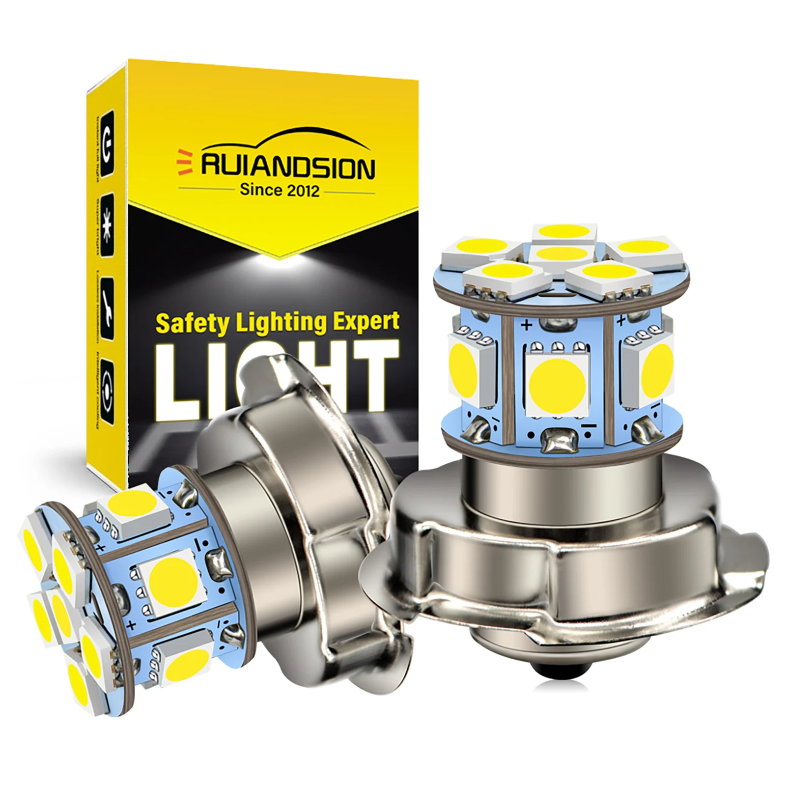 Ruiandsion BA20D P26S P15D-25-3 LED Motorcycle Headlight Bulb 6-30V White 4300K Moto Accessory Hi/Lo For Front Lamp Fit UTV ATV
Ruiandsion BA20D P26S P15D-25-3 LED Motorcycle Headlight Bulb 6-30V White 4300K Moto Accessory Hi/Lo For Front Lamp Fit UTV ATV