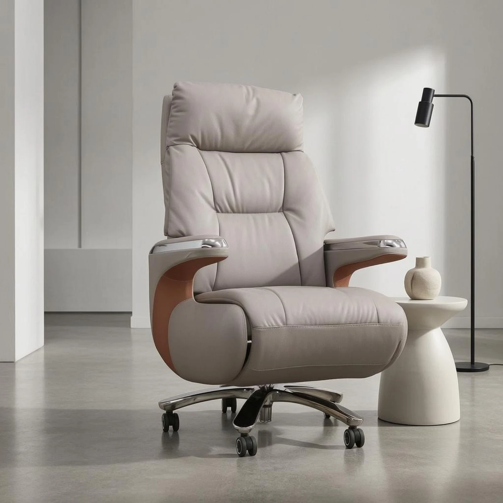 Executive Office Chair Padded Reclining Office Chair Caster Wheels
Executive Office Chair Padded Reclining Office Chair Caster Wheels