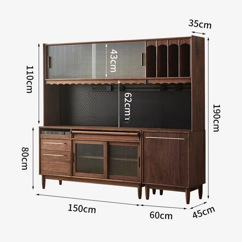 North American black walnut, modern and simple side cabinets, kitchen lockers Nordic, Japanese solid wood restaurant
North American black walnut, modern and simple side cabinets, kitchen lockers Nordic, Japanese solid wood restaurant