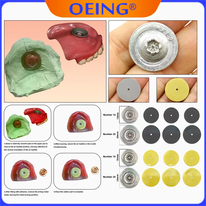 4/10Pcs Upper Palatal Suction Cup Upper Palatal Adhesive Liner for Dentures Full-Mouth Removable Dentures Rubber Suction Liner
4/10Pcs Upper Palatal Suction Cup Upper Palatal Adhesive Liner for Dentures Full-Mouth Removable Dentures Rubber Suction Liner