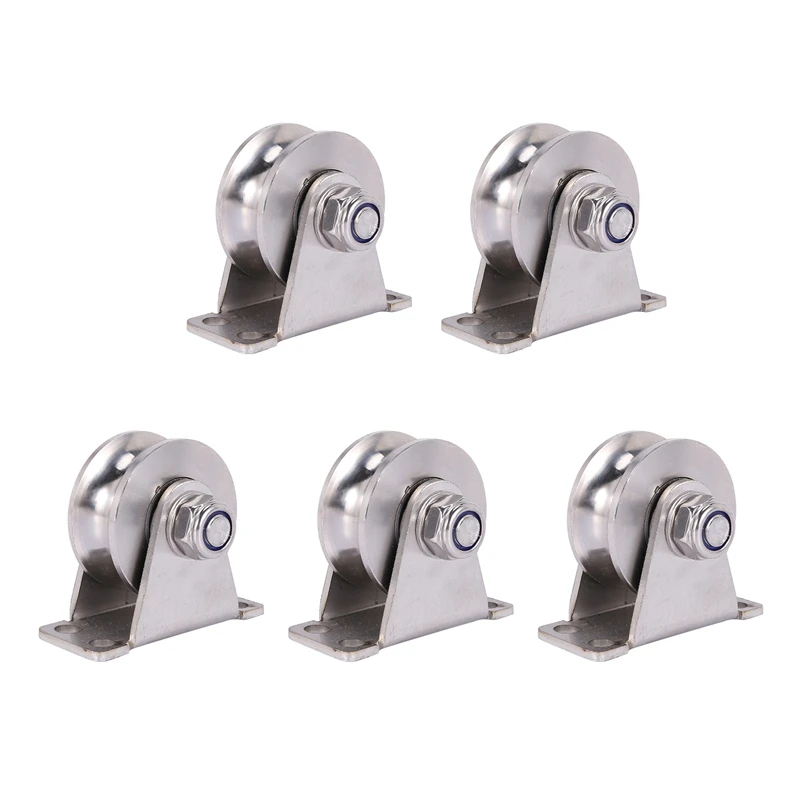 5 Pack U-Type Stainless Steel Pulley Block Mute Bearings Groove Sliding Roller Track Wheel
5 Pack U-Type Stainless Steel Pulley Block Mute Bearings Groove Sliding Roller Track Wheel