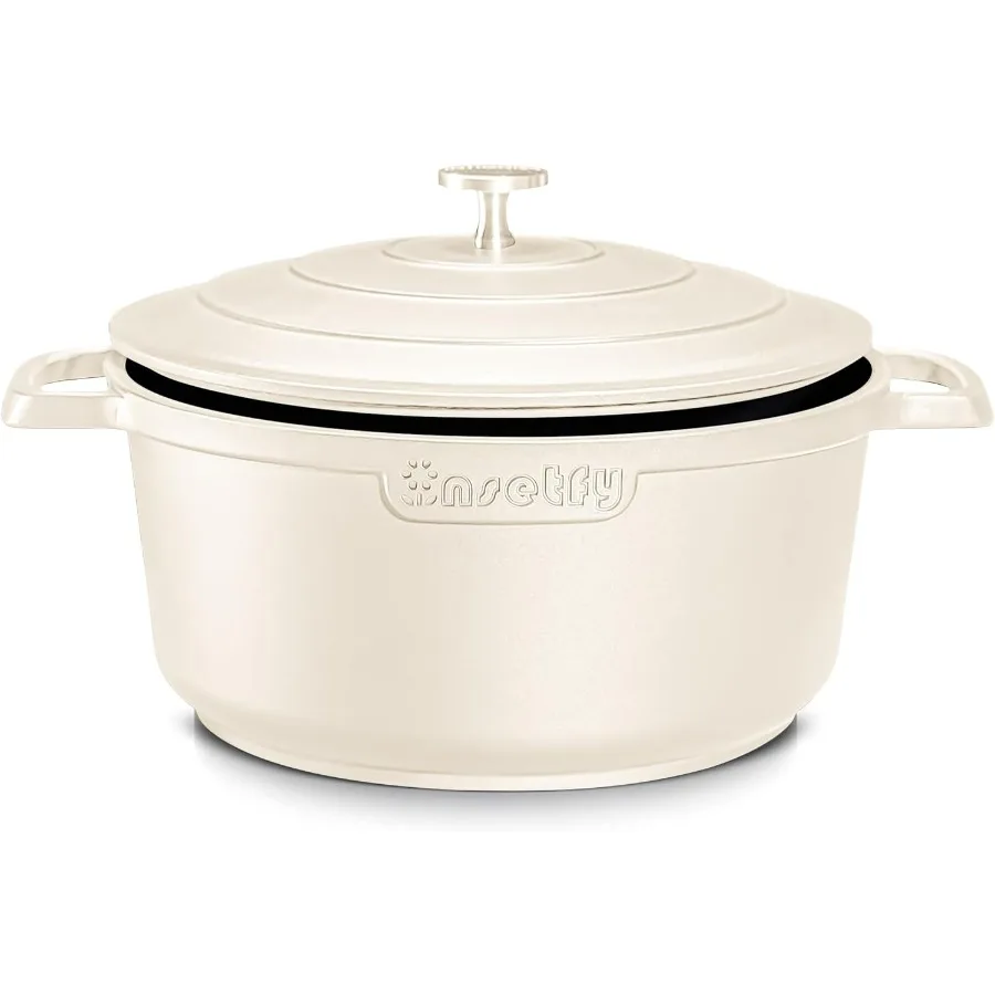 Большой голландский горшок для духовки с крышкой. Кастрюля для духовки из литого алюминия 7,5QT с двумя ручками. Легкий для выпечки хлеба. Плетение и обжарки (B).
Большой голландский горшок для духовки с крышкой. Кастрюля для духовки из литого алюминия 7,5QT с двумя ручками. Легкий для выпечки хлеба. Плетение и обжарки (B).