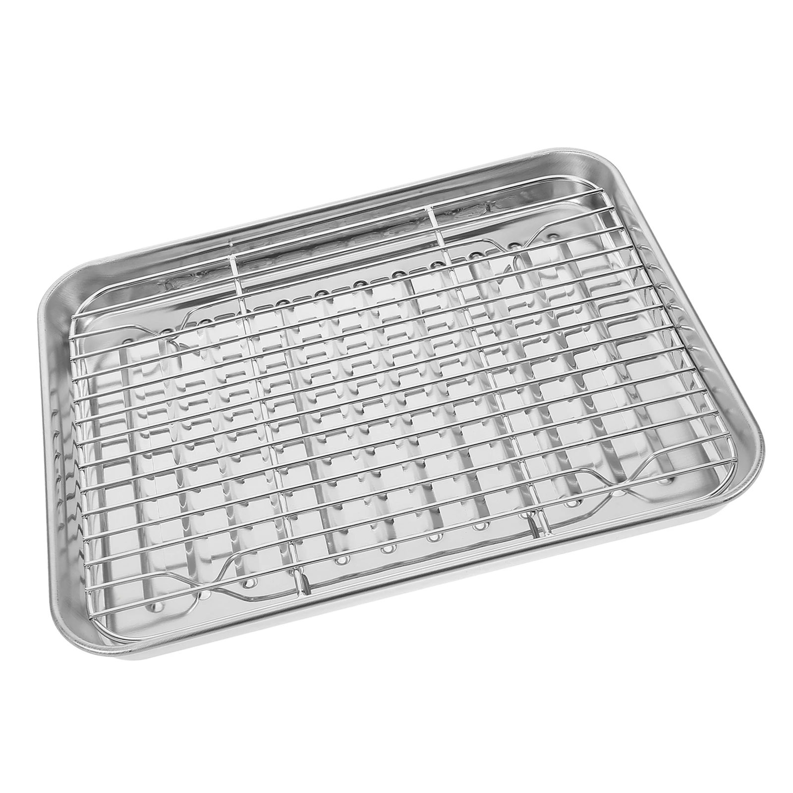 Stainless Steel Bakeware Set Roasting Pan Rack Cooling Grid Baking Tray Wire Rack Oven Snacks Storage Fried Food Plate Dessert
Stainless Steel Bakeware Set Roasting Pan Rack Cooling Grid Baking Tray Wire Rack Oven Snacks Storage Fried Food Plate Dessert
