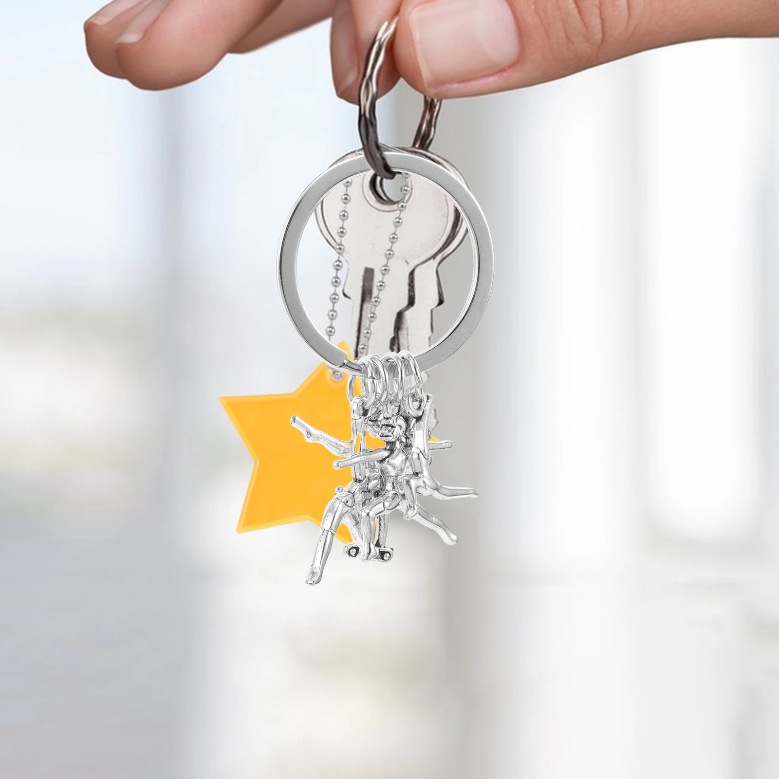 Creative Gymnastics Keychain Zinc Alloy Sports Charm Cute Kawaii Accessories Funny Key Holder Decorative Pendant nament
Creative Gymnastics Keychain Zinc Alloy Sports Charm Cute Kawaii Accessories Funny Key Holder Decorative Pendant nament