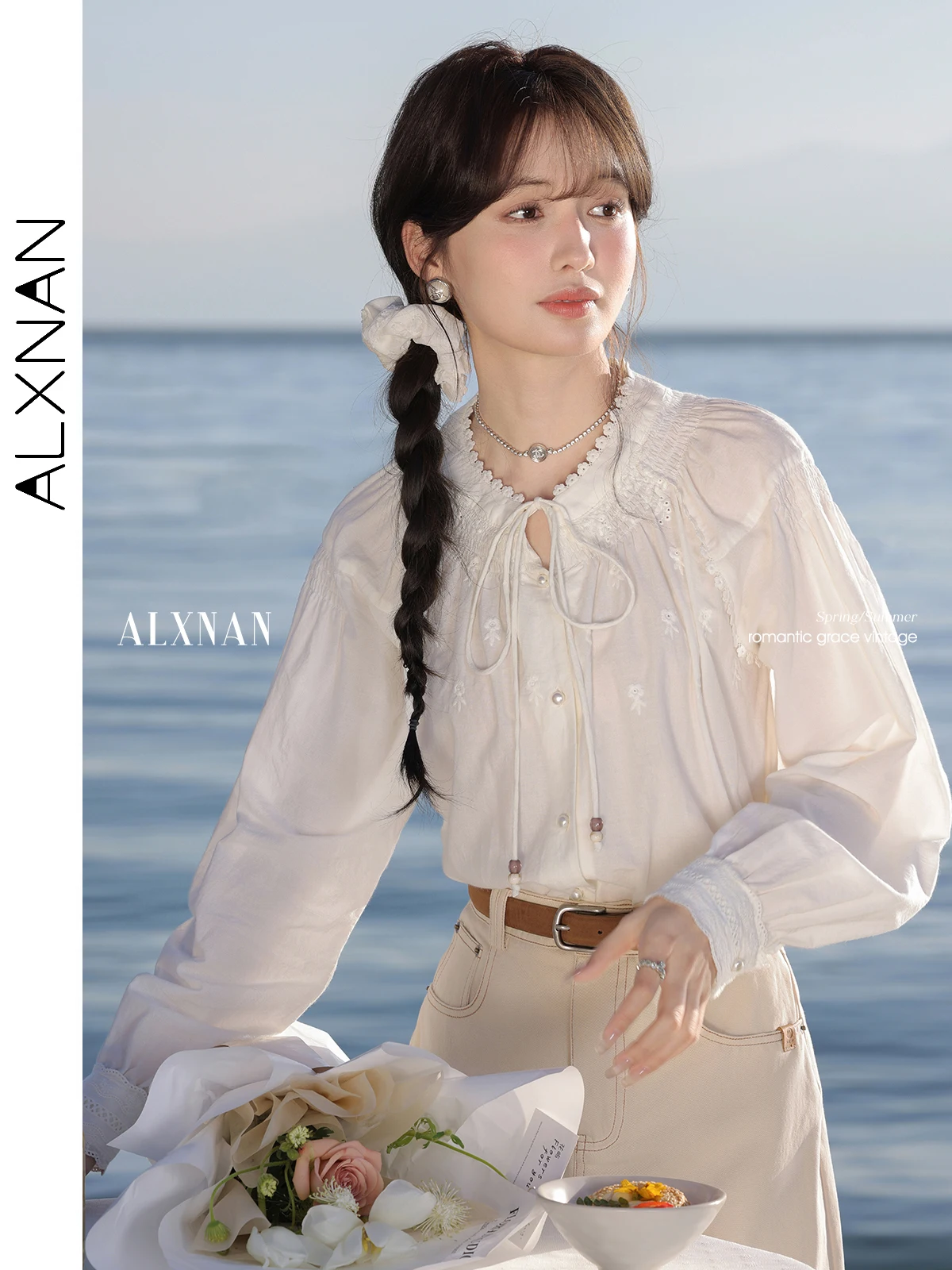 ALXNAN Off White Женская элегантная рубашка Свободная французская рубашка на шнуровке Весенняя вышитая шикарная дизайнерская рубашка с длинным рукавом Женский L 529110
ALXNAN Off White Женская элегантная рубашка Свободная французская рубашка на шнуровке Весенняя вышитая шикарная дизайнерская рубашка с длинным рукавом Женский L 529110