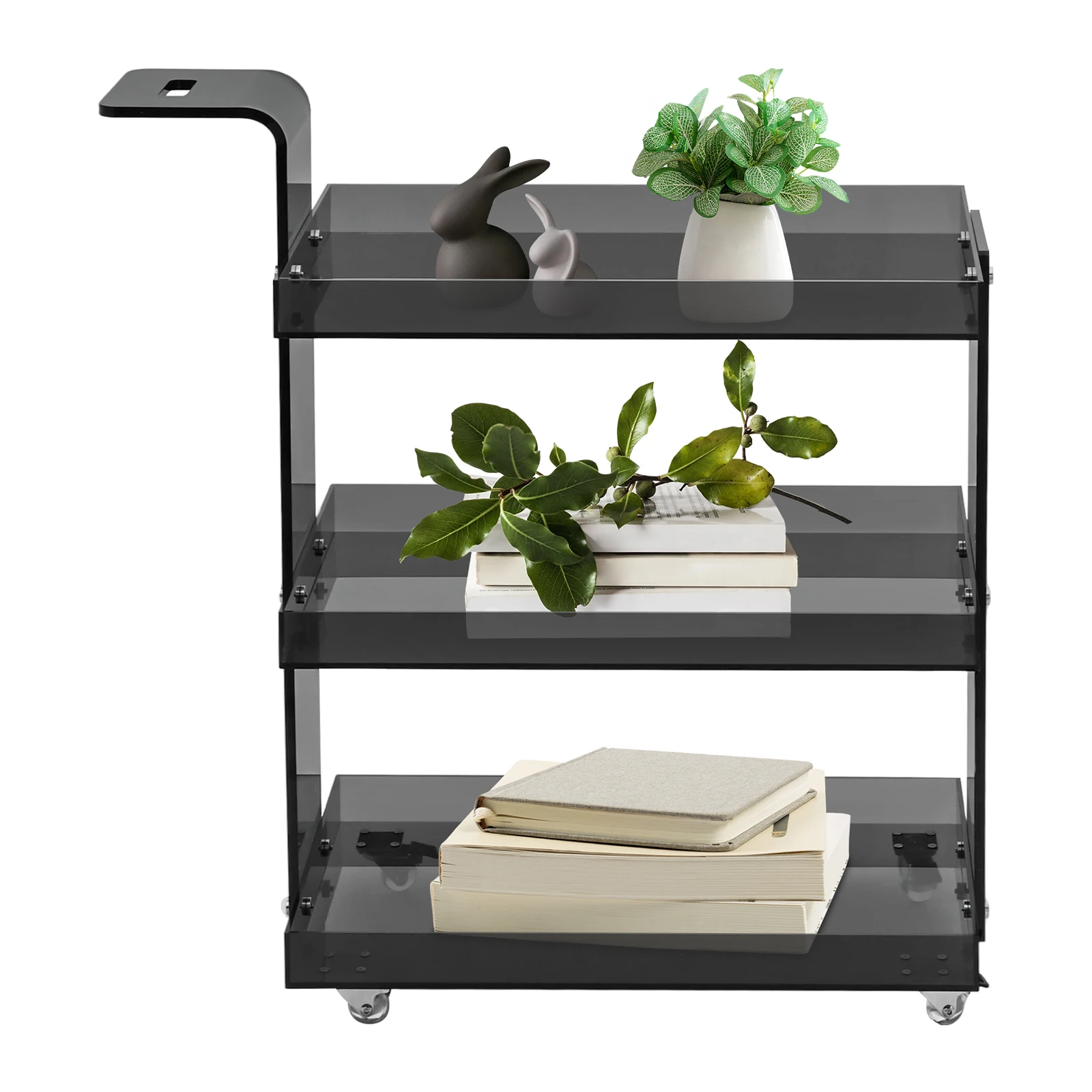 Acrylic Rolling Storage Cart & 3-Tier Storage Trolley with Brake Wheels Freestanding Kitchen Dining Party Movable Organizer Cart
Acrylic Rolling Storage Cart & 3-Tier Storage Trolley with Brake Wheels Freestanding Kitchen Dining Party Movable Organizer Cart