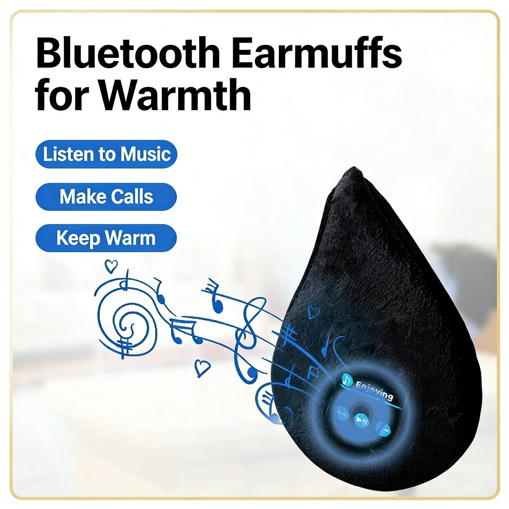 Warm Thermal Plush Bluetooth Earmuffs Wireless Headphones for Cold Weather Music Call Outdoor Skiing Cycling for Men Women
Warm Thermal Plush Bluetooth Earmuffs Wireless Headphones for Cold Weather Music Call Outdoor Skiing Cycling for Men Women