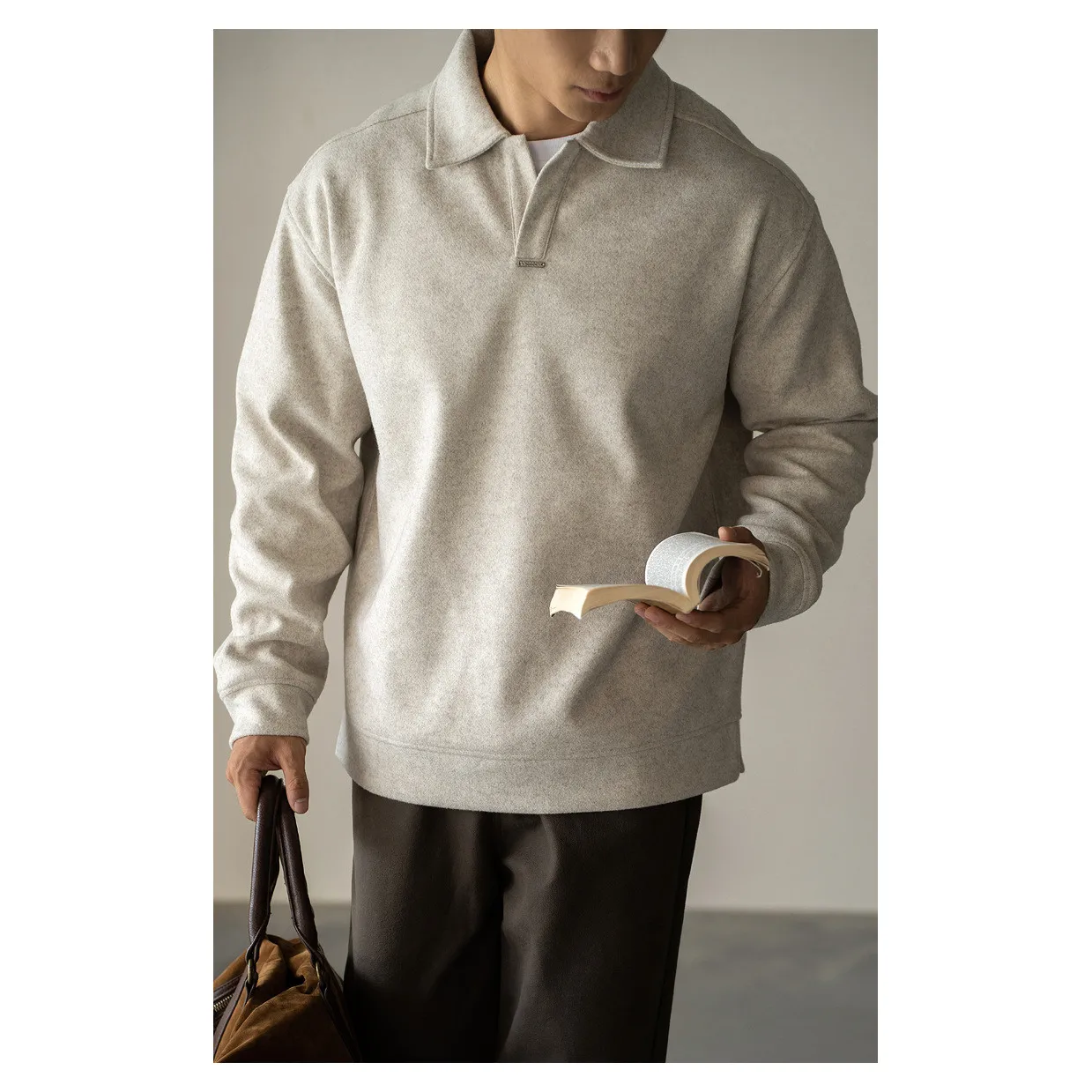 Loose Fit Neck Sweatshirt Men's Casual Long Sleeve T-Shirt Spring 2026 Easy Care Lazy Style Comfortable Cotton Blend
Loose Fit Neck Sweatshirt Men's Casual Long Sleeve T-Shirt Spring 2026 Easy Care Lazy Style Comfortable Cotton Blend