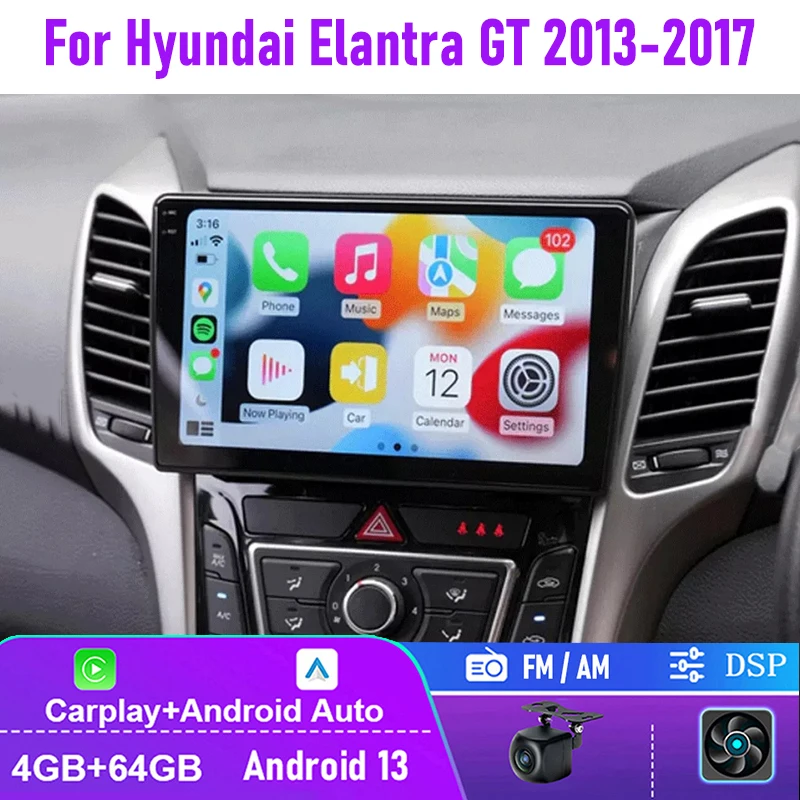 9" 4-64GB For Hyundai Elantra GT 2013-2017 Car Stereo Radio FM AM Carplay Android Auto Head Unit
9" 4-64GB For Hyundai Elantra GT 2013-2017 Car Stereo Radio FM AM Carplay Android Auto Head Unit