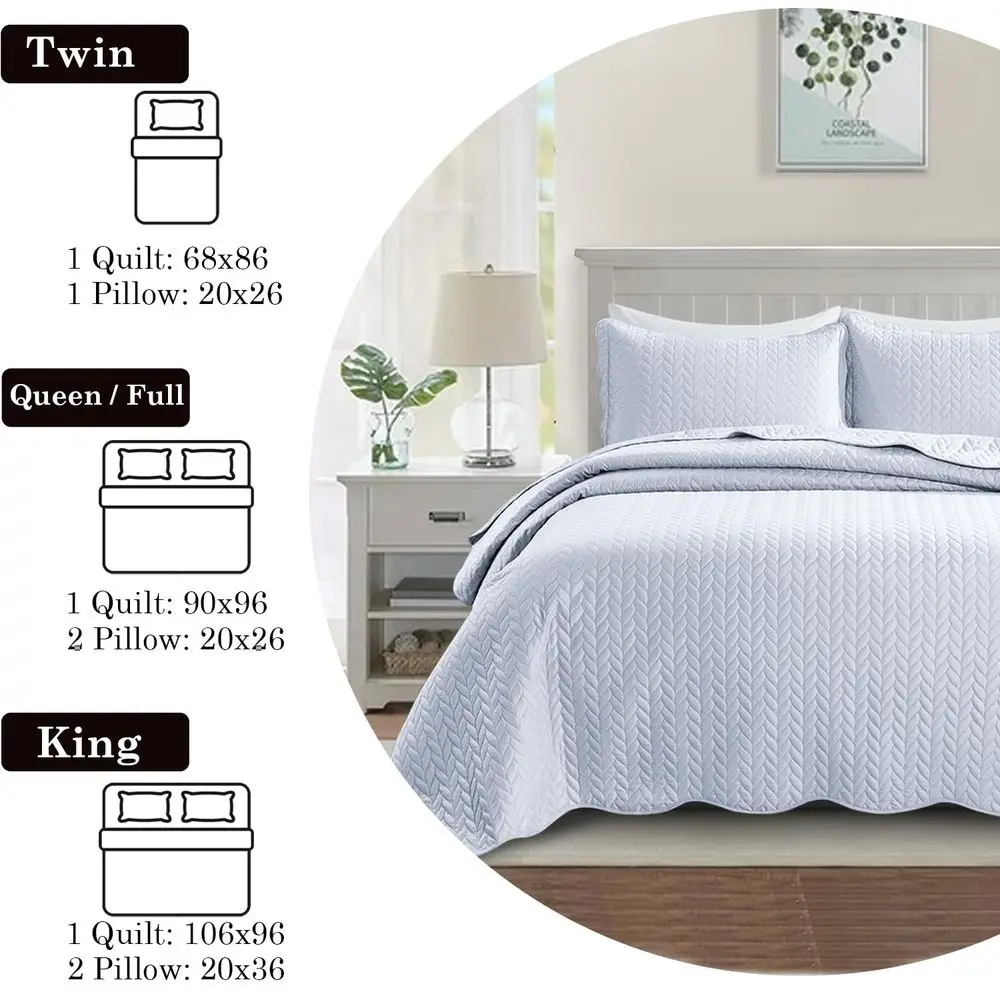 Queen Quilt Bedding Set 90 x 96 Bulk Pack of 10 Wholesale for Hotels, Guest Bedroom amp Airbnbs Lightweight Microfiber Reversib
Queen Quilt Bedding Set 90 x 96 Bulk Pack of 10 Wholesale for Hotels, Guest Bedroom amp Airbnbs Lightweight Microfiber Reversib