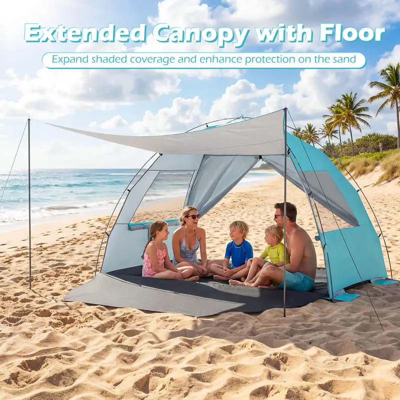 Beach Tent Sun Shelter with Canopy Pop-Up Easy Setup UPF50+ Sun Protection-Blue
Beach Tent Sun Shelter with Canopy Pop-Up Easy Setup UPF50+ Sun Protection-Blue