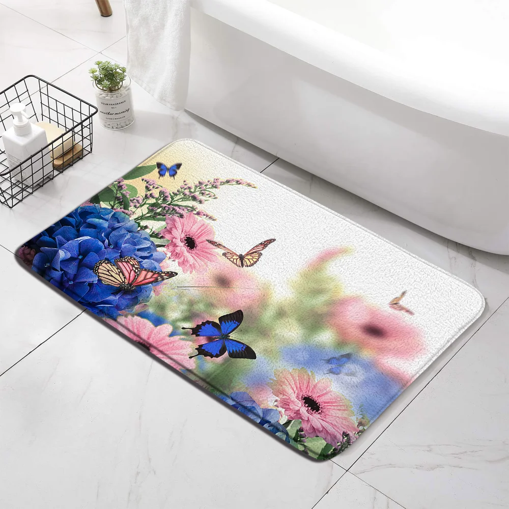Garden Scenery Bath Mat Flower Butterfly Rural Plant Floral Landscape Fabric Art Bathroom Decor Anti Slip Foot Mat Washable Rugs
Garden Scenery Bath Mat Flower Butterfly Rural Plant Floral Landscape Fabric Art Bathroom Decor Anti Slip Foot Mat Washable Rugs