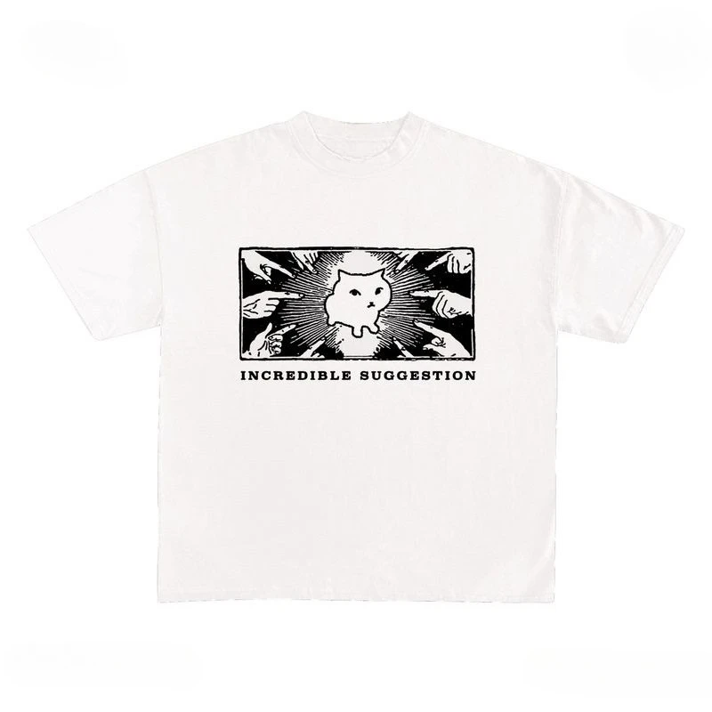 Humor Cat Printed Pure Cotton T-shirt Men and Women with The Same Round Neck Cotton Short-sleeved Kawaii Y2k Kpop T-shirt
Humor Cat Printed Pure Cotton T-shirt Men and Women with The Same Round Neck Cotton Short-sleeved Kawaii Y2k Kpop T-shirt