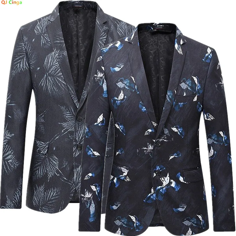 Fashion Black Men's Printed Suit Jacket V-neck Slim Fit Long Sleeve Coat Asian Size M-6XL, 2025 New Blazers
Fashion Black Men's Printed Suit Jacket V-neck Slim Fit Long Sleeve Coat Asian Size M-6XL, 2025 New Blazers