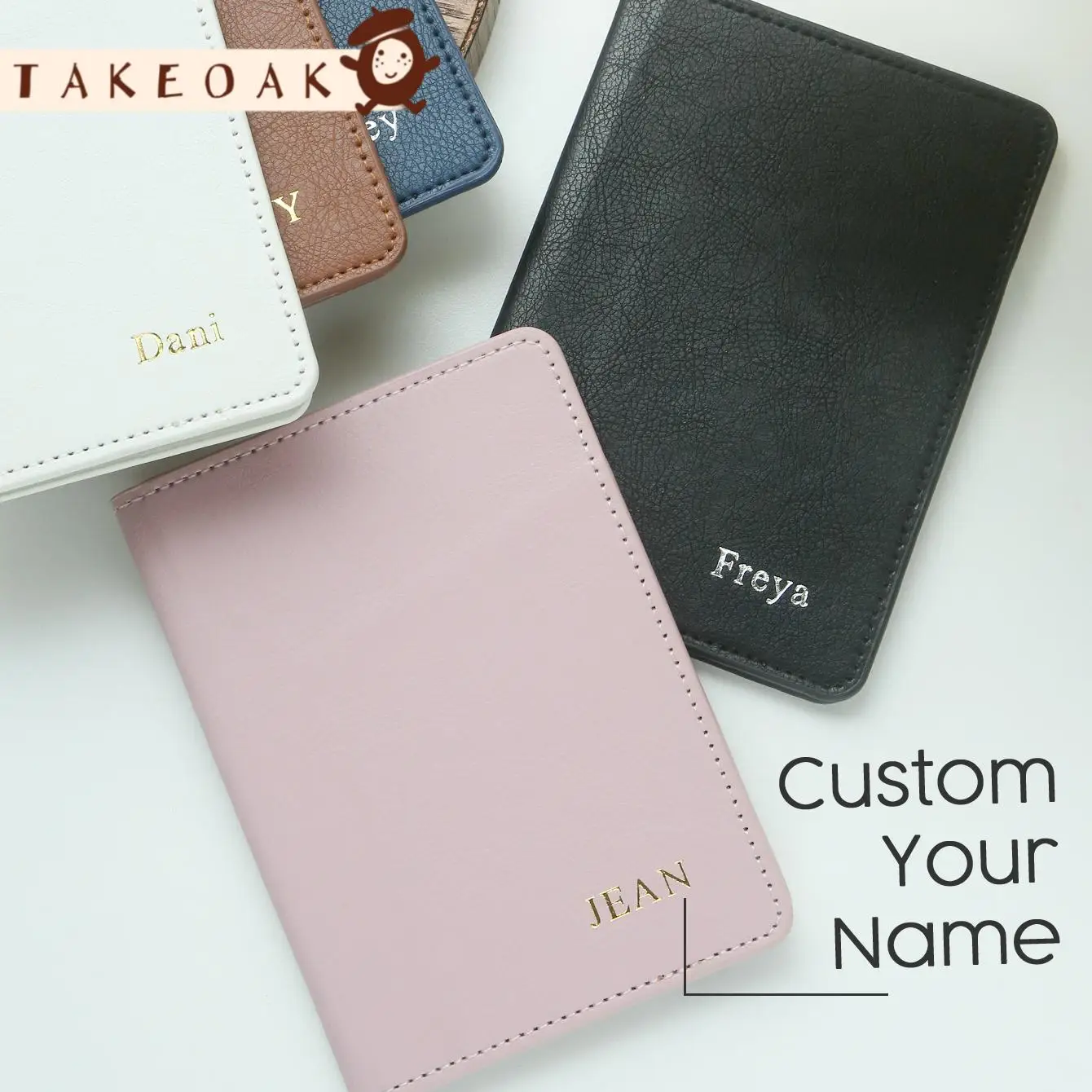 Personalized Name Passport Holder Customized Monogram Texture Faux Leather Passport Cover Custom Classical Gift for Friends
Personalized Name Passport Holder Customized Monogram Texture Faux Leather Passport Cover Custom Classical Gift for Friends