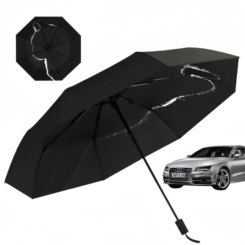 Automatic Business Umbrella Three-Fold Sunshade UV Protection Cartoon Design Car Special Ins Windproof Umbrella Black Glue
Automatic Business Umbrella Three-Fold Sunshade UV Protection Cartoon Design Car Special Ins Windproof Umbrella Black Glue