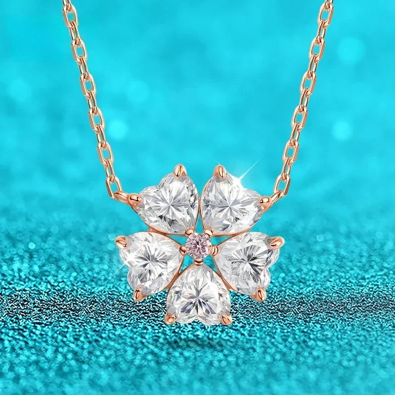 5*5mm Heart Cut Certified Moissanite Necklace Pendant 18k Plated Girl Wedding Jewelry 100% Real 925 Pure Silver Chain Party Gift
5*5mm Heart Cut Certified Moissanite Necklace Pendant 18k Plated Girl Wedding Jewelry 100% Real 925 Pure Silver Chain Party Gift