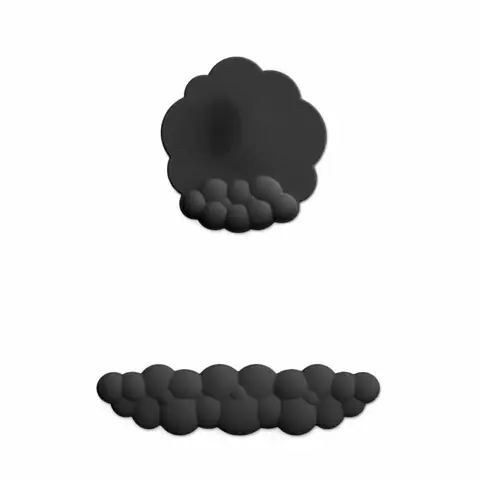 PU Leather Keyboard Wrist Support Pad Anti-Slip Ergonomic Mouse Cushion Waterproof Comfort Cloud Mouse Pad Office Supplies