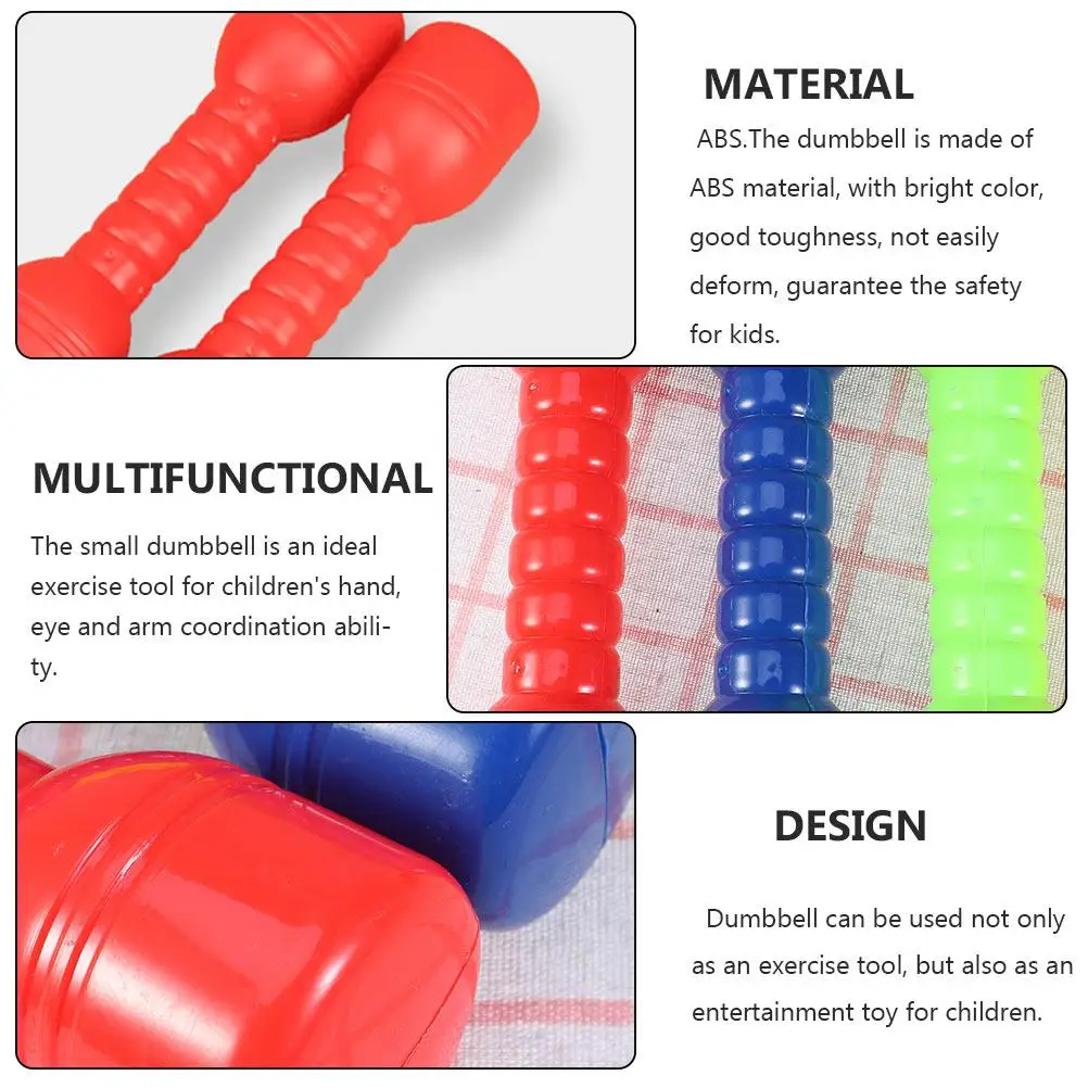 8 Pcs Dumbbells ABS Bright Ergonomic Handle Kindergarten Exercise Plastic Dumbbells Toys Children Sports Fitness Gifts
8 Pcs Dumbbells ABS Bright Ergonomic Handle Kindergarten Exercise Plastic Dumbbells Toys Children Sports Fitness Gifts