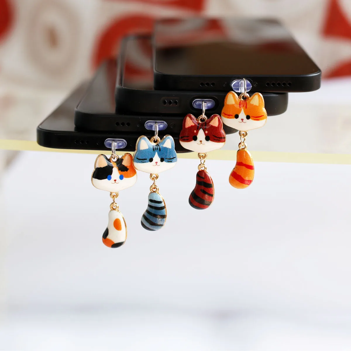 Mobile Phone Dust Plug Cute Little Cat With Movable Tail Pendant Accessories Decoration For Iphone Type-C Port Dust Lanyard
Mobile Phone Dust Plug Cute Little Cat With Movable Tail Pendant Accessories Decoration For Iphone Type-C Port Dust Lanyard