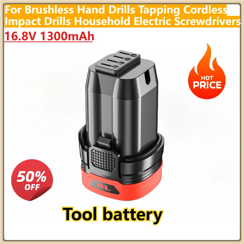 Replacement Battery 16.8V 1300mAh for Brushless Hand Drills Tapping Cordless Impact Drills Household Electric Screwdrivers
Replacement Battery 16.8V 1300mAh for Brushless Hand Drills Tapping Cordless Impact Drills Household Electric Screwdrivers