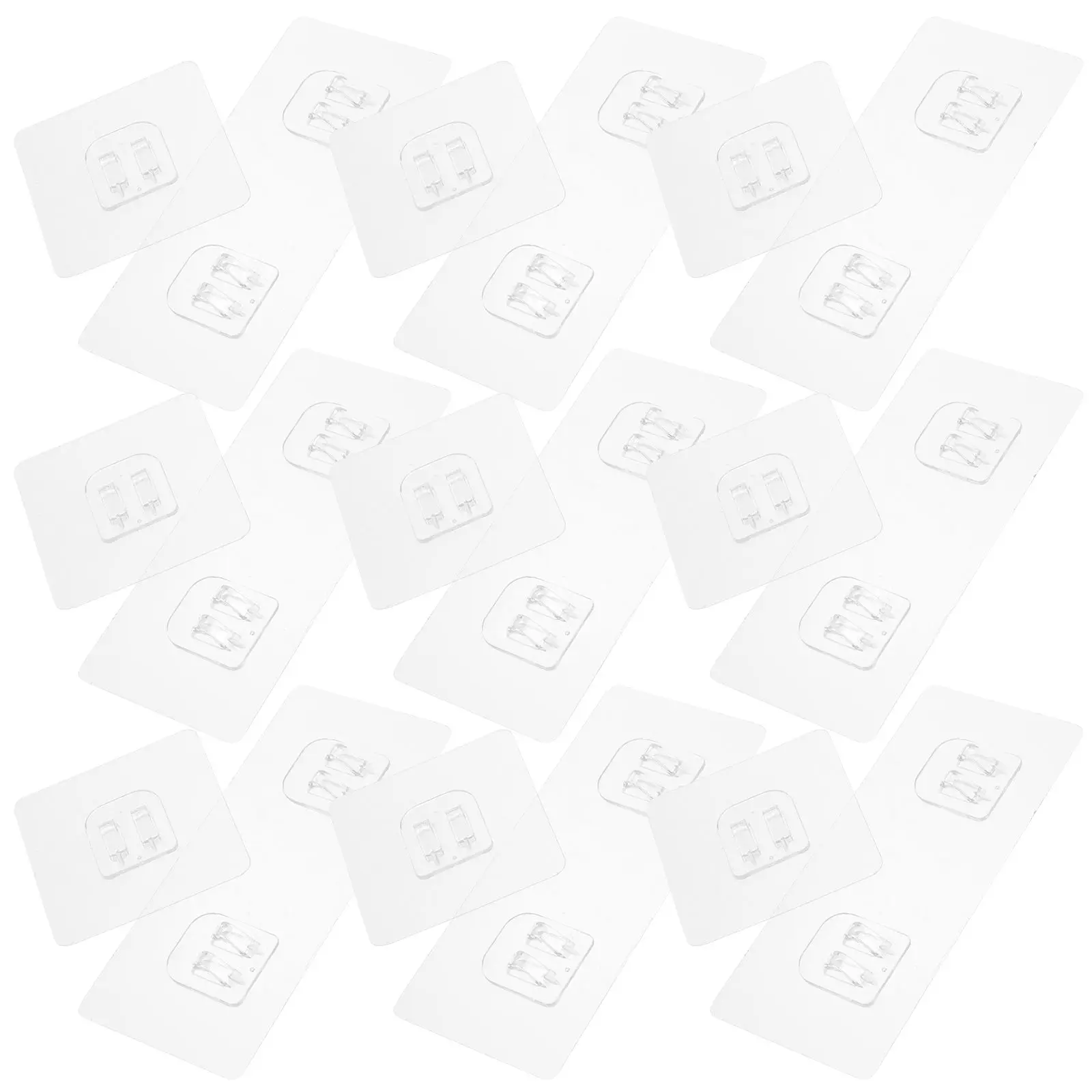 20 Pcs Clear Shower Rack Adhesive Replacement 6x14 Transparent Double Grab 7x7 Hooks Bathroom Accessories Strong Capacity
20 Pcs Clear Shower Rack Adhesive Replacement 6x14 Transparent Double Grab 7x7 Hooks Bathroom Accessories Strong Capacity