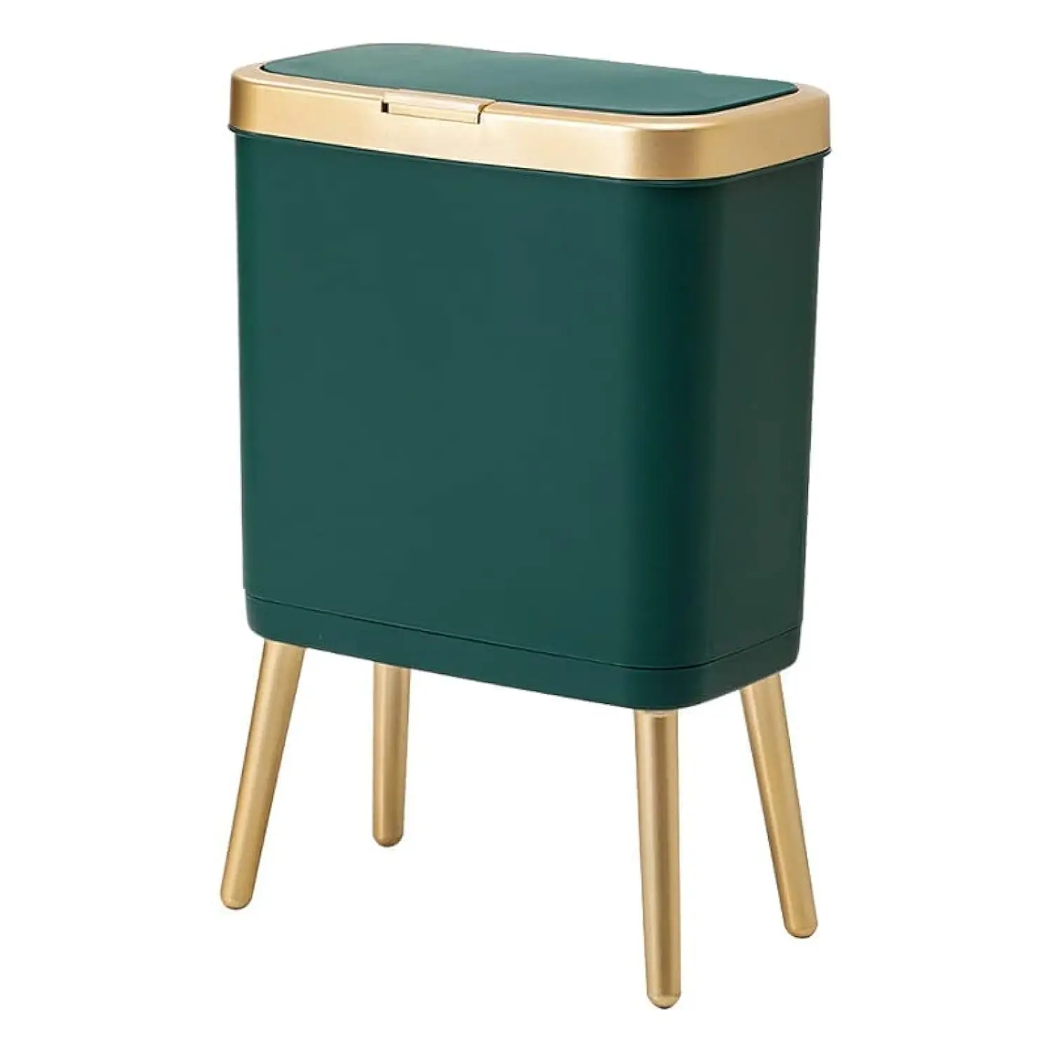 Trash Can w/ Lid,Bathroom Garbage Can w/ Lid, Plastic Trash Can with Push Button,Narrow Waste Basket for Bedroom,Living Room,
Trash Can w/ Lid,Bathroom Garbage Can w/ Lid, Plastic Trash Can with Push Button,Narrow Waste Basket for Bedroom,Living Room,