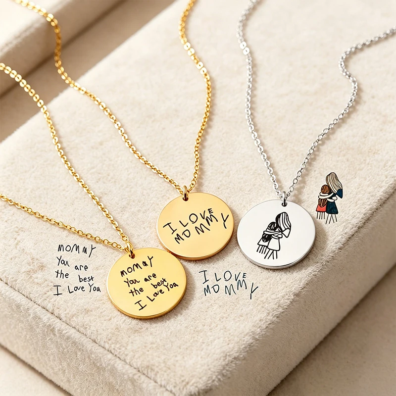 Custom Kid Drawing Necklace Personalized Your Children's Actual Artwork Necklace Custom Photo Handwriting Necklace Gift For Mom
Custom Kid Drawing Necklace Personalized Your Children's Actual Artwork Necklace Custom Photo Handwriting Necklace Gift For Mom