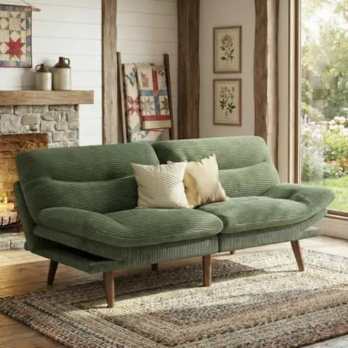 66" Futon Sofa Bed, Futon Couch with Adjustable Backrest & Armrests, Convertible Sleeper Sofa Bed for Apartment, Living
66" Futon Sofa Bed, Futon Couch with Adjustable Backrest & Armrests, Convertible Sleeper Sofa Bed for Apartment, Living